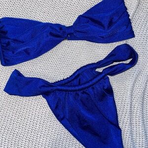 Shiny blue bikini by hard swimwear 💙